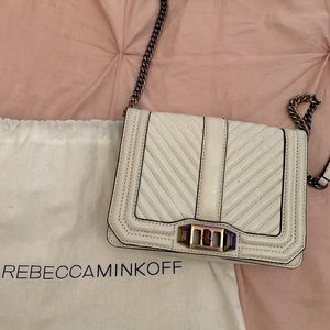 Rebecca Minkoff White Chevron Crossbody